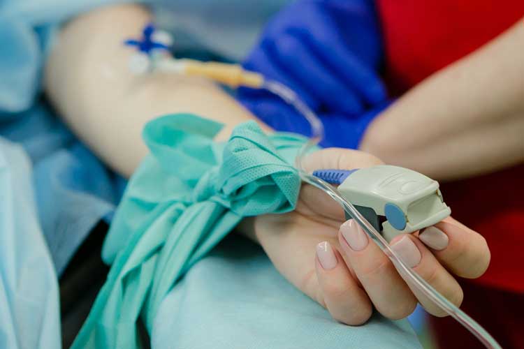Close up image of medical procedure